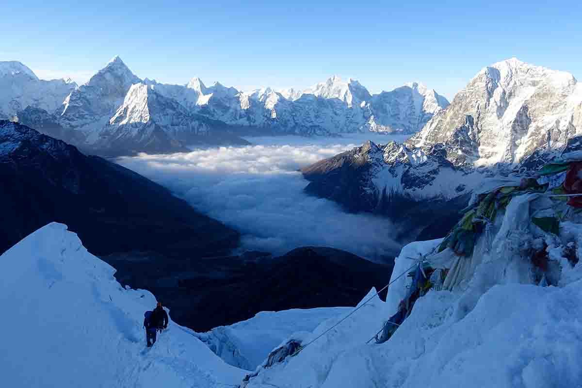 Lobuche climbing in Nepal